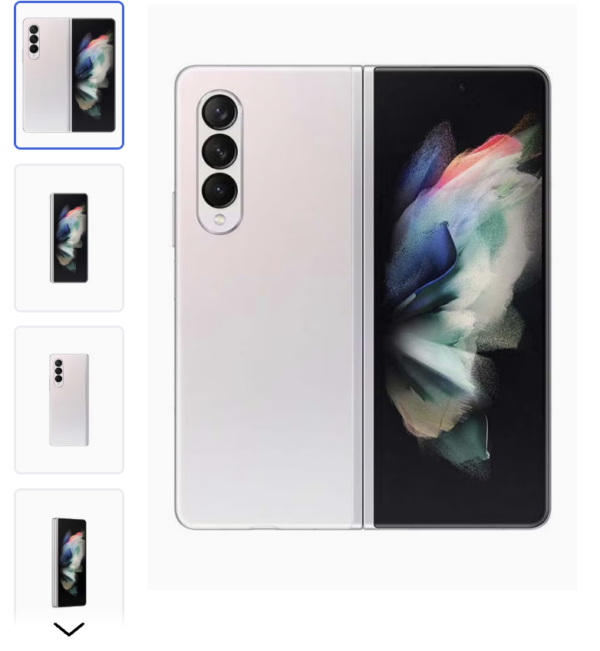 Galaxy Z Fold 3 5G Dual SIM Phantom Silver 12GB RAM 256GB - International Version